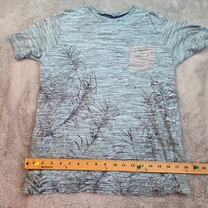 Free Planet Space Dye Tropical Pocket T-Shirt Mens Small Mint Green